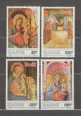 1987 Заир Серия марок (Рождество - 600-летие Фра Анджелико) MNH №945-948