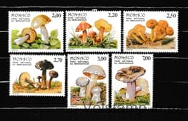 1988 Монако Серия марок (Грибы из национального парка Меркантур) MNH №1861-1866