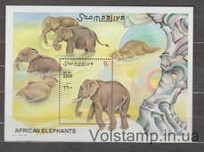 2000 Somalia Block (African Elephant) MNH №BL74