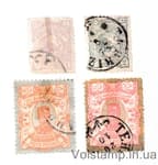 1894 Iran Incomplete stamp series (Coat of Arms with a Lion, Nasr al-Din Shah) Used №80-81, 87, 89