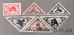 1935 Tannu Tuva Incomplete stamp series (Native Animals) MH + Used №68-69, 71-72, 74-75