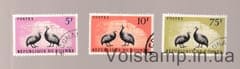 1961 Гвинея Неполная серия марок (Цесарки) Гашеная №80-81, 85