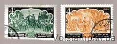 1966 серия марок Оперное искусство Азербайджана Гашеная №3326-3327