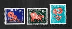 1967 Netherlands Antilles Islands Incomplete stamp series (Youth Welfare - Stories of Anansi (Nanzi)) Used №184-186