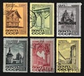 1968 серия марок Памятники архитектуры Гашеная №3636-3641