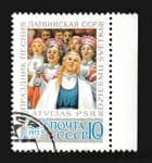 1973 марка 100 Празднику песни в Латвии Гашеная №4177