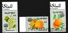 1978 Марокко (Фрукты — Доплатные марки) MNH №37-39