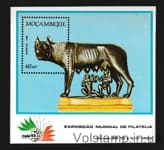 1985 Mozambique (ITALIA Capitoline Wolf) MNH №BL 18