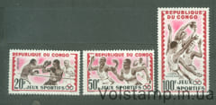 1962 Congo, Republic (Brazzaville) Stamp Series (Sports) MNH №22-24