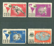 1962 Куба Серия марок (Латиноамериканские университетские игры) MNH №813-816
