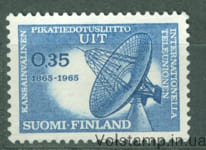 1965 Финляндия Марка (Столетие Международного союза электросвязи (МСЭ)) MNH №605