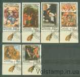 1966 Панама Серия марок с полем (Религиозные картины, живопись) Гашеные №917-922