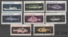 1969 Болгария Серия марок (Фауна, рыбы, корабль) MNH №1947-1954