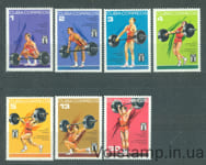 1973 Куба Серия марок (27-й Панамериканский чемпионат мира по тяжелой атлетике, Гавана) MNH №1902-1908