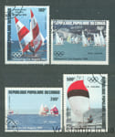 1984 Конго, Республика (Браззавиль) Серия марок (Летние Олимпийские игры 1984 г. - Лос-Анджелес (медали)) Гашеные №980-983