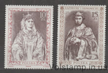 1988 Польша Серия марок (Живопись, князья) MNH №3178-3179
