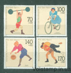 1991 Германия, Федеративная Республика Серия марок (Спортивная помощь 1991 г) MNH №1499-1502