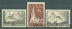 1929 Финляндия Серия марок (700 лет Турку, гавани и п/с Боре, корабль) MH №140-142