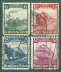 1935 Німецький Рейх Серія марок (100 років німецької залізниці) Гашені №580-583