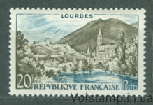 1958 Франция Марка (Туризм, пейзажи, Лурдес) MNH №1186