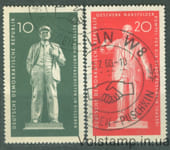 1960 ГДР Серія марок (Пам'ятник, Ленін) Гашеніє №772-773