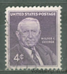 1960 США Марка (Уолтер Ф. Джордж, особистість) Гашена №800