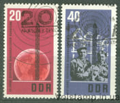 1965 ГДР Серия марок (20-летие немецкого демократического радиовещания) Гашеные №1111-1112