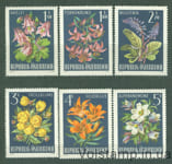 1966 Австрия Серия марок (Альпийская Флора) MNH №1209-1214
