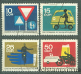 1966 GDR Stamp Series (Road Safety) Used №1169-1172