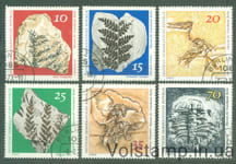 1973 ГДР Серия марок (Окаменелости в Берлинском музее естественной истории) Гашеные №1822-1827