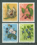 1973 Швейцария Серия марок (Плоды леса) MNH №1013-1016