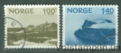 1974 Норвегия Серия марок (Туризм, пейзажи, маяки) Гашеные №679-680