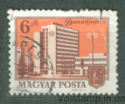 1975 Венгрия Марка (Дунауйварош, городские пейзажи, здания) Гашеная №3045