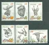 1981 Польша Серия марок (Оъота, млекопитающие, оружие) MNH №2746-2751