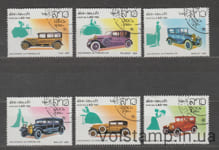 1982 Лаос Серия марок (Старые автомобили) Гашеные №581-586