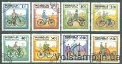 1982 Монголия Серия марок (История велосипеда) Гашеные №1458-1465