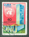 1985 Куба Марка (Объединенные Нации, ООН, здание) Гашеная №2973