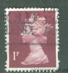 1987 Великобритания Марка (Королева Елизавета II — Десятичная машина — Нормальное исполнение) Гашеная №562