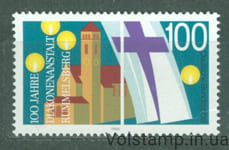 1990 Германия, Федеративная Республика Марка (Церковь Святого Филиппа, флаг церкви) MNH №1467