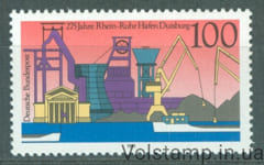 1991 Germany, Federal Republic Stamp (Port Rhine-Ruhr Duisburg, ship) MNH №1558