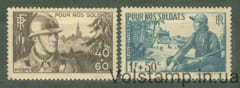 1940 Франція Серія марок (Солдатський фонд) MNH №464-465
