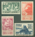 1946 Алжир Серия марок (Алжирская солидарность, вооружённые силы) MNH №247-250