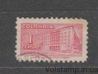 1949 Колумбия Марка (Здание Министерства почты и телеграфа) Гашеная №42