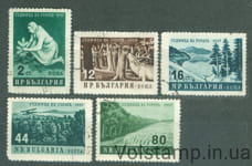 1957 Болгария Серия марок (Лесная неделя, охота, фауна, флора) Гашеные №1035-1039