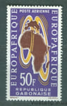 1963 Габон Марка (Евроафриканский выпуск, карта) MNH №191