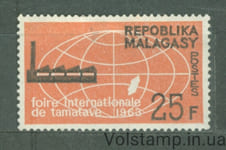 1963 Мадагаскар Марка (Ярмарка Таматаве) MNH №490