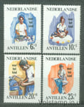 1966 Netherlands Antilles Series of stamps (Youth Welfare (1966) Youth at Work, children) MNH №170-173