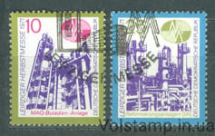 1971 ГДР Серия марок (Лейпцигская осенняя ярмарка, химическая промышленность) Гашеные №1700-1701