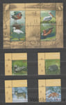 2011 Молдова Серия марок + блок (Красная книга Молдовы - Фауна, птицы) MNH №759-762 + БЛ56