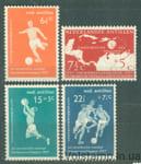 1957 Нидерландские Антильские Острова Серия марок (8-й чемпионат Центральной Америки и Карибского бассейна по футболу 1957 г.) MH 